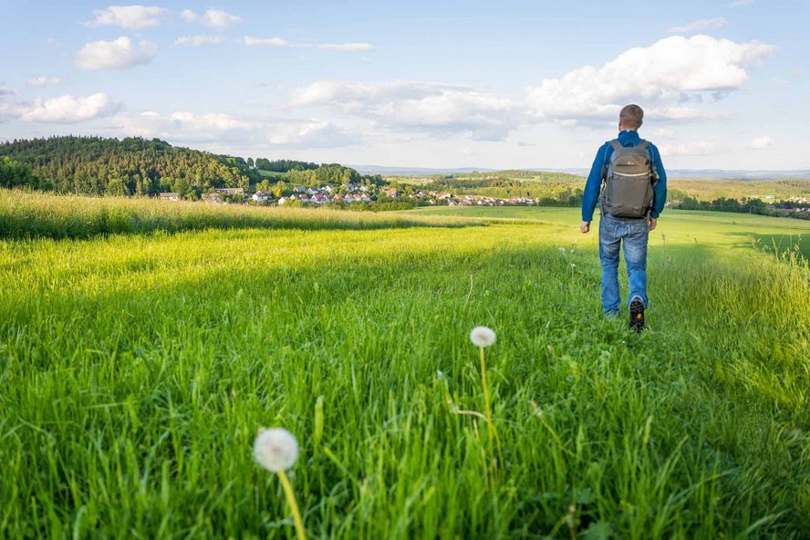 Blick auf das zertifizierte Naturerlebnisdorf Friedenfels